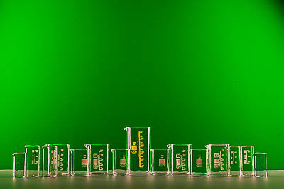 Комплект стаканов химических стеклянных  (15 шт.)