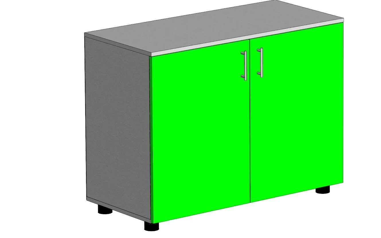 Тумба Лего с полкой и 2-мя дверками